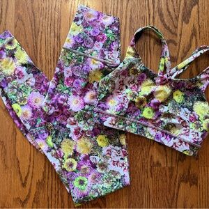 Lululemon Athletica Vibrant Floral Leggings